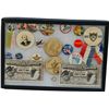 Image 1 : Lot Of Misc. Political Items In Riker Mount