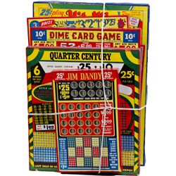 Lot of 6 Assorted Punchboards