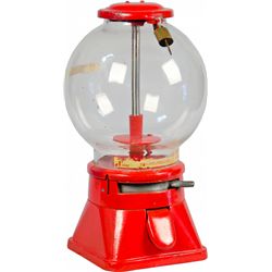 1 Cent Red Australian Countertop Gumball Vending Machin