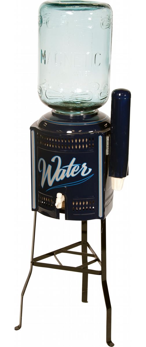 Vintage Water Cooler w/ Side Cup Dispenser/Cups And