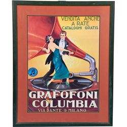 Grafofoni Columbia Italian Advertisement Poster Print
