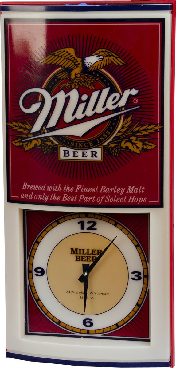 Miller Beer Light Up Advertisement Wall Clock