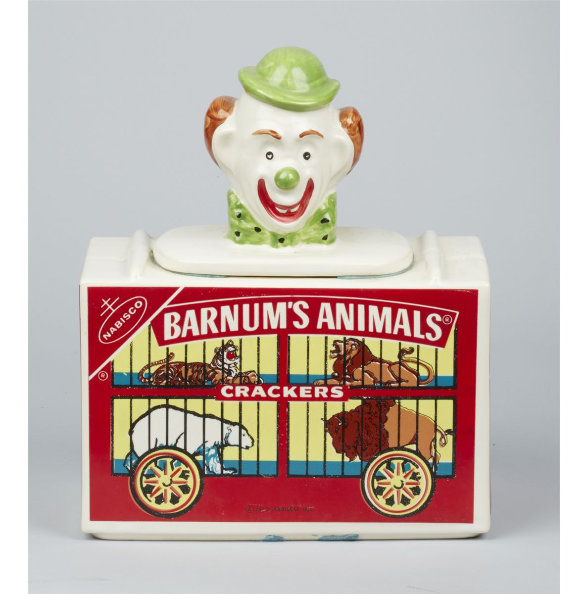 McCoy Pottery Barnums Animal Crackers Ceramic Cookie Ja