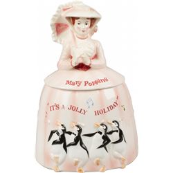 Walt Disney Productions Mary Poppins Ceramic Cookie Jar