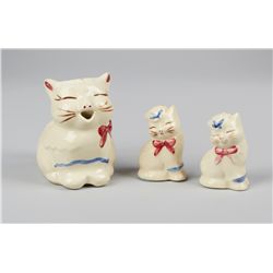 Lot of Shawnee Pottery Ceramic Painted Puss-N-Boots Ite