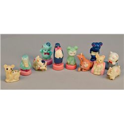 Lot of 11 Variety Celluloid Tape Measures
