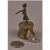 Image 2 : Figural Brass English Bobby on Stand Tape Measure