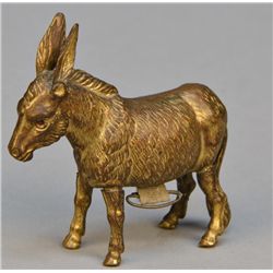 Brass  Donkey Wind-up Tape Measure   Figural Novelty