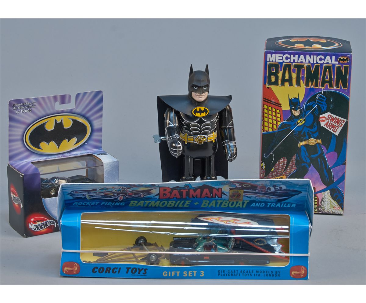 Lot Of 3 Vintage Misc. Batman Toys