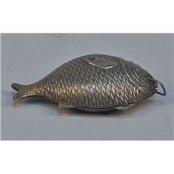 Figural Brass Flounder Tape Measure, rare