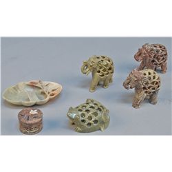 6-piece Soapstone Set, Made in India
