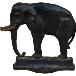 Bradley & Hubbard Figural Cast-Iron Elephant Door Stop