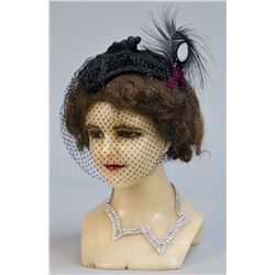 Wax Lifesize Female Doll Display Head