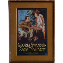 Gloria Swanson In "Sadie Thompson" Reproduction Movie Poste