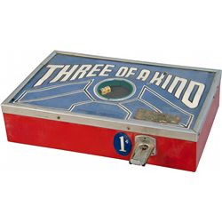 1 Cent "Three Of A Kind" Dice Machine Countertop Trade