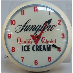 Sunglow Ice Cream Round Wall Mount Light-Up Advertiseme