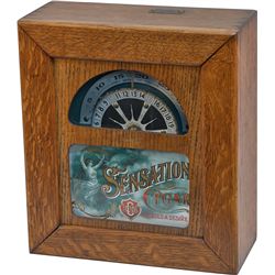 Overton "Sensation" Clockwork Mechanism Cigar Wheel Tra