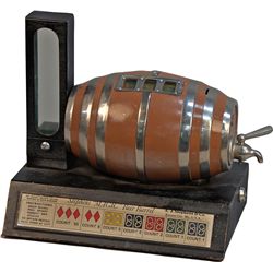 5 Cent Stephens "Magic" Beer Barrel 3-Reel Countertop T