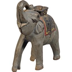Elephant On Hind Legs, Cast-Iron Still Bank