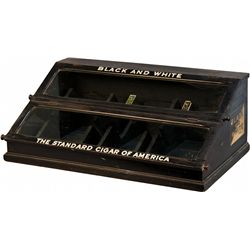 Early "Black & White" Cigars Countertop Store Display C