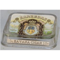 Sarzedas 10 Cent Havana Cigar Glass Change Receiver