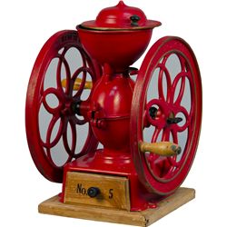 Early Red Cast-Iron Countertop Enterprise No. 5 2-Wheel