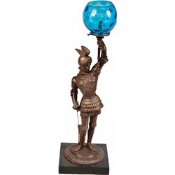 Figural Greek God Mercury Tabletop Cigar Lighter Gas