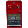 Image 1 : 5 Cent 4-Selection Red Wall Mount Gum Vending Machine