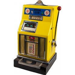 5 Cent Nevada Club Yellow Open Front Jackpot Slot Machi