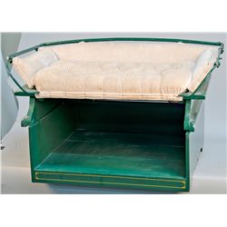 Early Buggy Bench Seat w/ Wooden Base