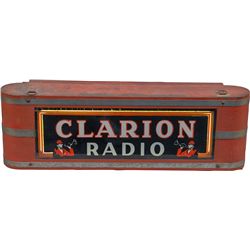 Clarion Radio Light-Up Box Sign