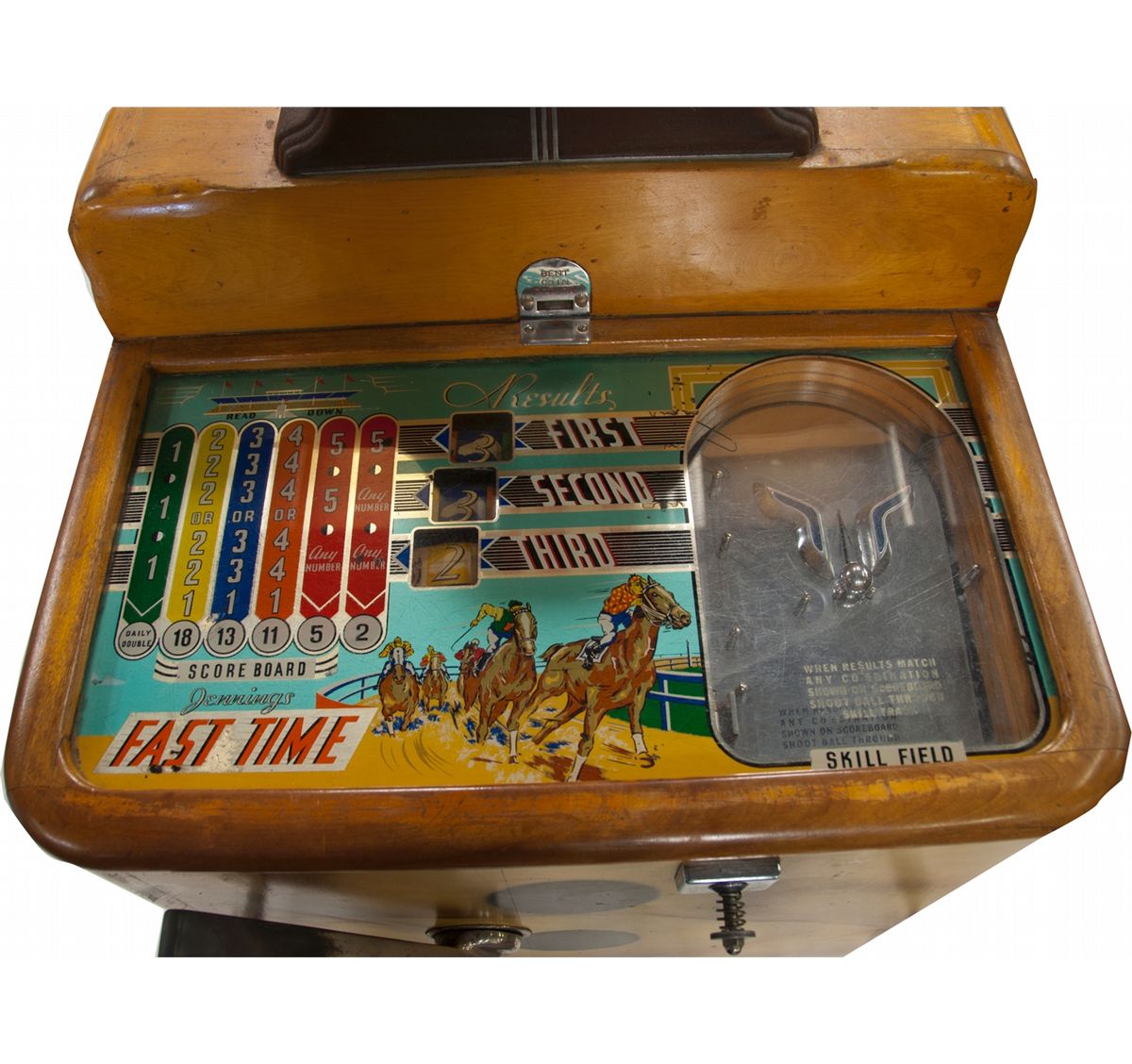 5 Cent Jennings "Fast Time" Horse Race Console Slot Mac