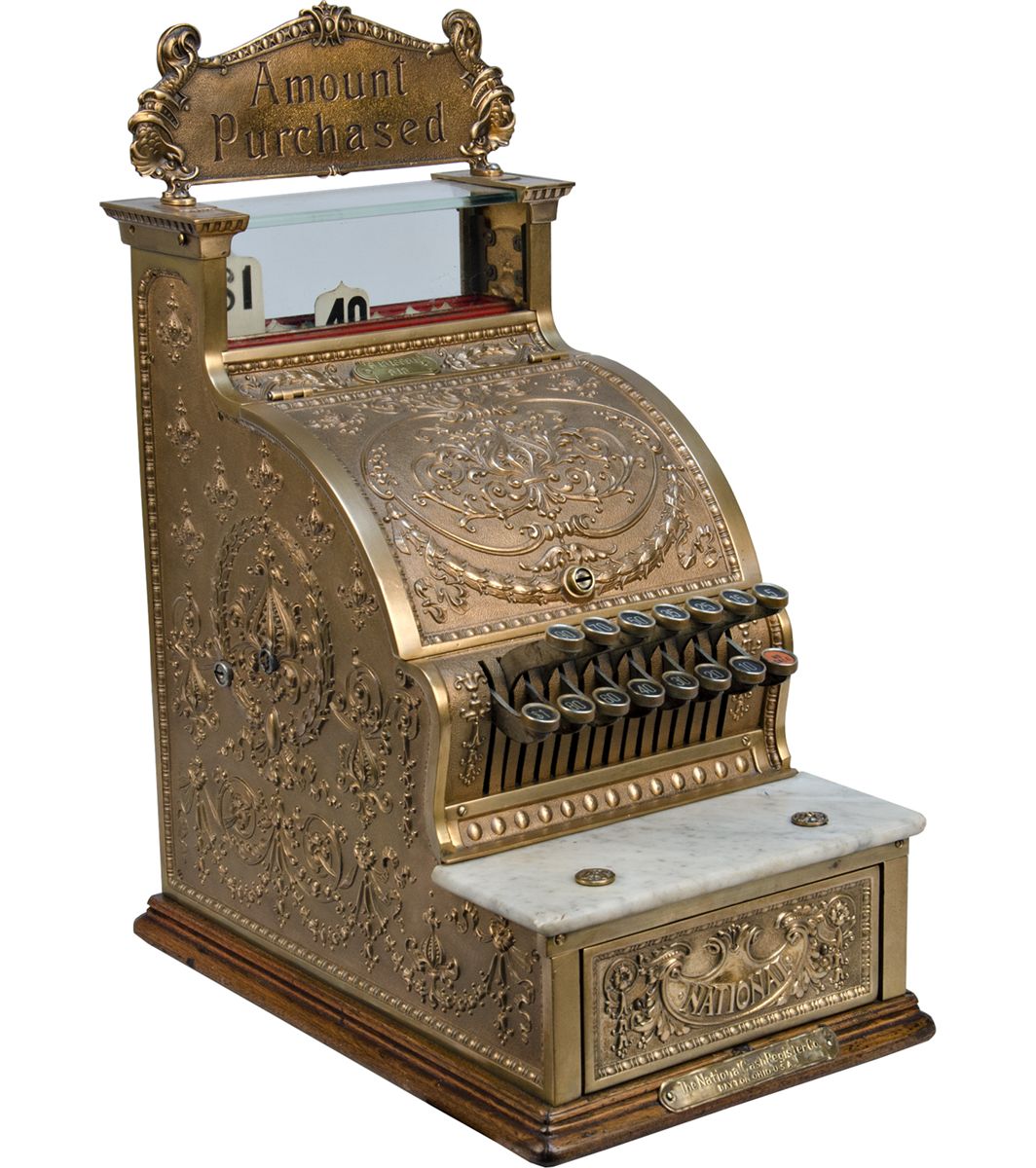 National Cash Register Model No. 313 w/ Amount Purchase