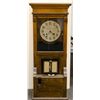 Image 1 : Antique Oak Cincinnati Time Recorder 5 Series Clock