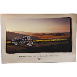 Harley-Davidson Motorcycles "Road King Classic" Poster