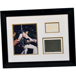 "Elvis Now On Tour April 1972" Badge And Elvis Photo In