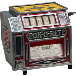 5 Cent Groetchen "Pok-O-Reel" Countertop Poker