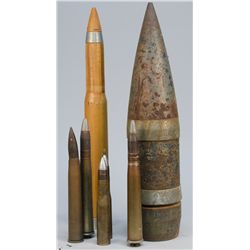 Lot of 7 World War II Dummy Bombs