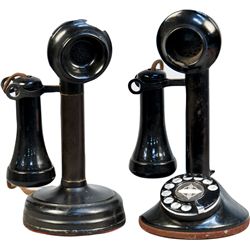 Lot of 2 Desktop Candlestick Telephones