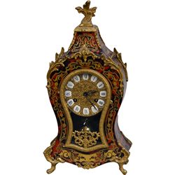 Fancy Ornate Italian Mantle Chime Clock w/ Roman Numera