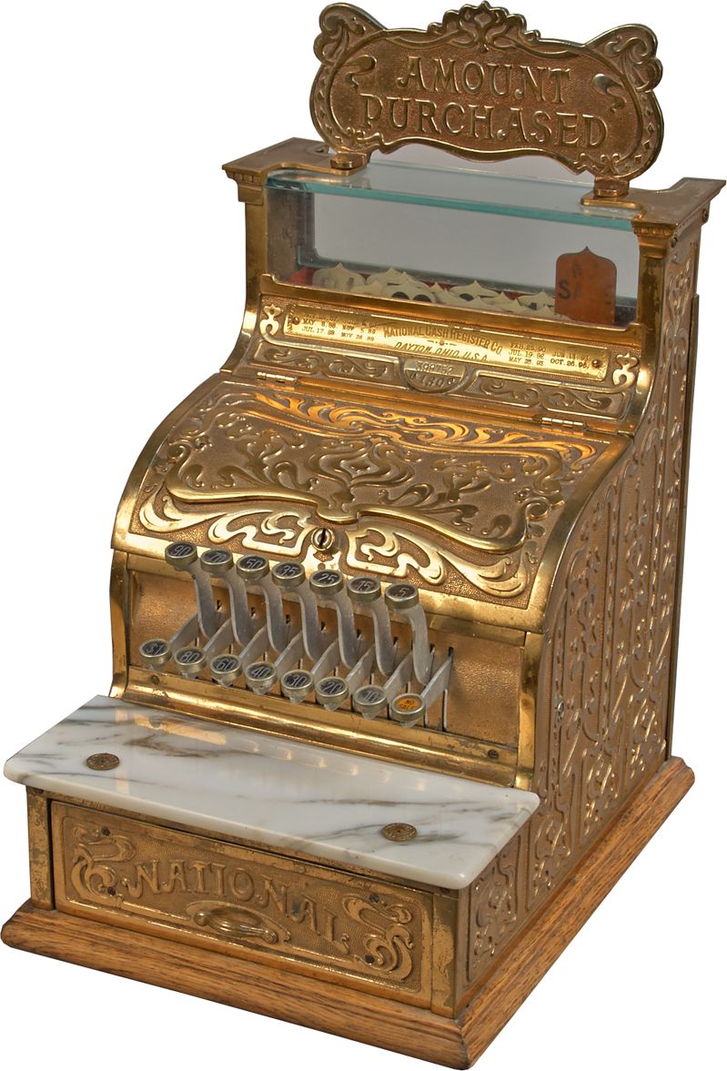 Cash Registers Collectibles AMOUNT PURCHASED TOP SIGN FOR MODEL 130