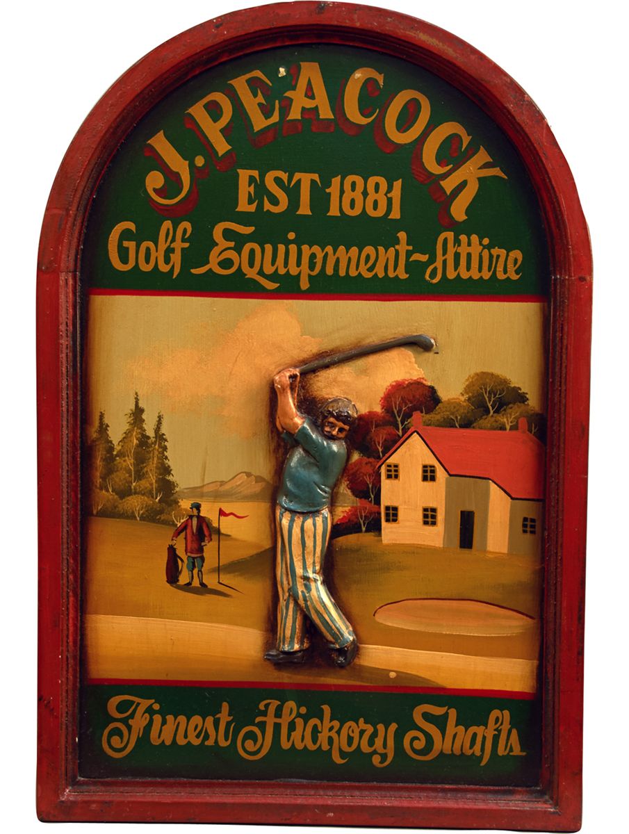J.Peacock Golf EquipmentAttire Embossed SelfFramed Pa