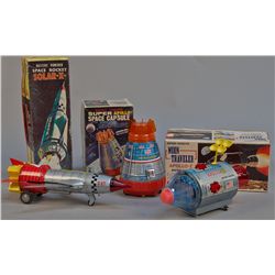 Lot of 3 - Vintage Misc. Made In Japan Space Toys: