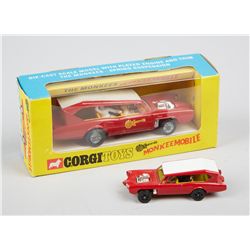 Lot Of 2 - Vintage Corgi "Monkeemobile" Toy Cars: