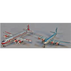 Lot of 2 - Vintage Misc. Made in Japan Tin Airplanes: