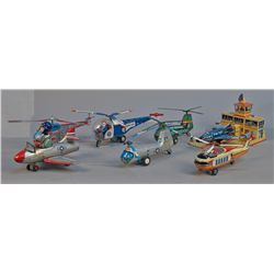 Lot of 7 - Vintage Misc. Made in Japan Tin Toys: