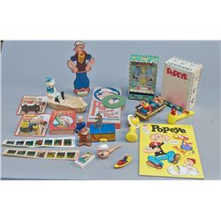 Large Lot - Vintage Misc. Popeye Related Items, Includi