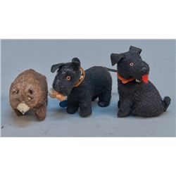 Lot Of 3 - Vintage Misc. Made In Japan Plush Wind-Up To