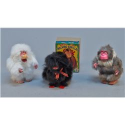 Lot Of 3 - Vintage Misc. Made In Japan Plush Wind-Up To