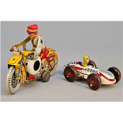 Lot Of 2 - Vintage Made In USA Wind-Up Toys: